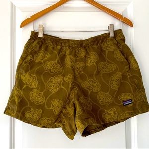 Patagonia Barely Baggie Shorts Olive Green - Rare!